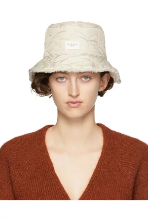 RAG&BONE Women Hats - Reversible Beige Addison Bucket Hat