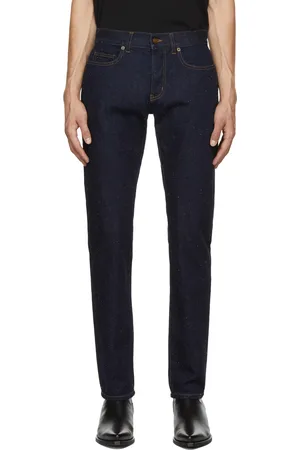 Saint Laurent Blue Speckled Etienne Jeans