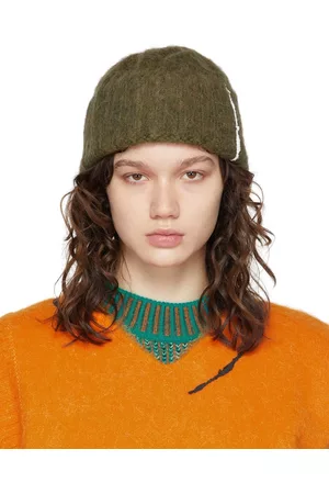 Ader Error Khaki & Brown Rivington Beanie