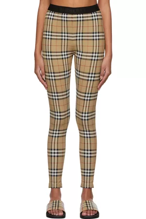 Burberry Beige Vintage Check Belvoir Leggings