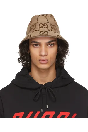 Gucci Beige Canvas GG Fedora