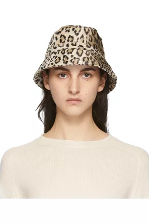 S Max Mara Leopard Velvet Nastie Bucket Hat