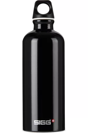 Sigg Black Aluminum Traveller Classic Bottle, 600 mL