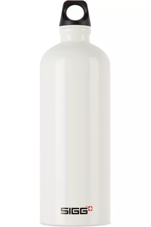 Sigg White Aluminum Traveller Classic Bottle, 1 L