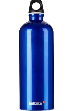Sigg Blue Aluminum Traveller Classic Bottle, 1 L
