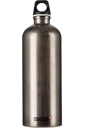 Sigg Gunmetal Aluminum Traveller Classic Bottle, 1 L