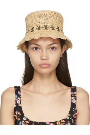 Paco rabanne Beige Raffia Bucket Hat