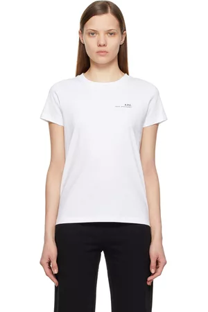 A.P.C. Women Long Sleeve Polo Shirts - White Item T-Shirt