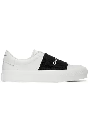 Givenchy White & Black City Court Slip-On Sneaker