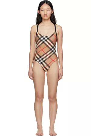 Burberry one piece bathing suit womens hotsell
