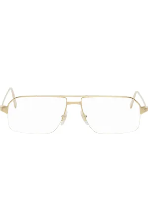 Cartier Gold Half-Rim Aviator Glasses