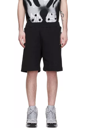Givenchy Men Shorts - Black Cotton Shorts