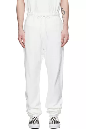 ADVISORY BOARD CRYSTALS Men Loungewear - White Cotton Lounge Pants