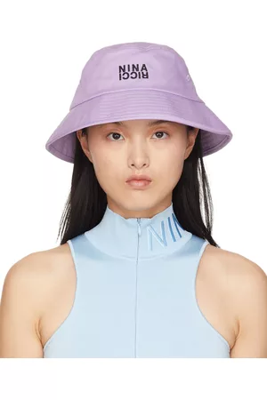 Nina Ricci Purple Logo Sun Hat