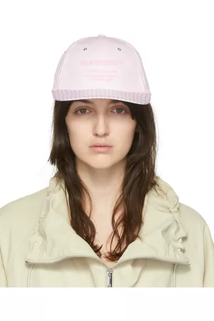 Burberry & White Striped Horseferry Cap