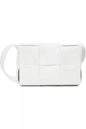 Bottega Veneta White Cassette Messenger Bag
