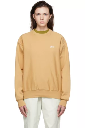 STUSSY Women Sweatshirts - Tan Cotton Sweatshirt