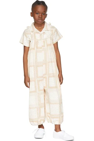 Kids best sale white dungarees