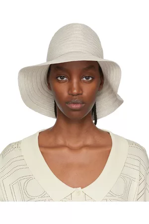 Totême Off-White Raffia Panama Hat