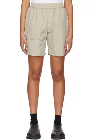 Rains Women Shorts - Gray Cotton Shorts