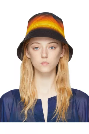 DRIES VAN NOTEN Black Viscose Bucket Hat