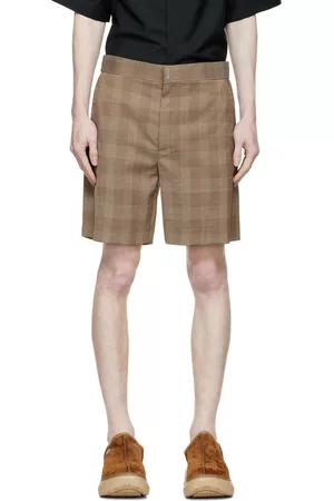 Givenchy Men Shorts - Brown Wool Shorts