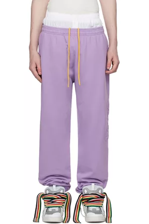 Drew House Men Loungewear - SSENSE Exclusive Purple 'The OG House' Lounge Pants