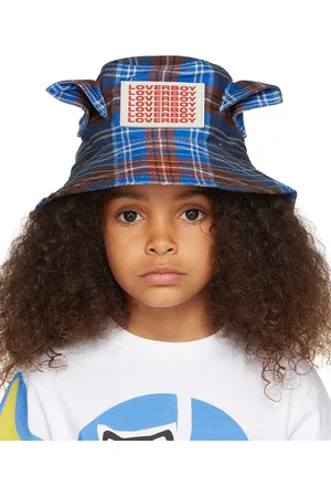 Charles Jeffrey Loverboy Hats - SSENSE Exclusive Kids Multicolor Tartan Bucket Hat