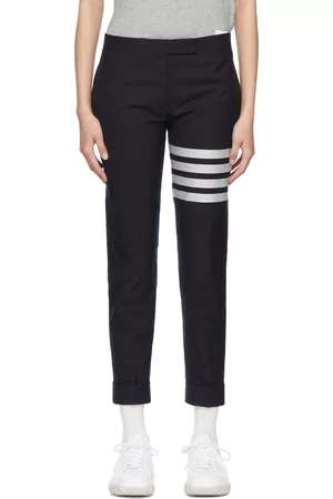 Thom Browne Navy 4-Bar Trousers