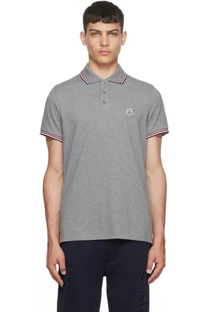 Moncler Gray Cotton Polo