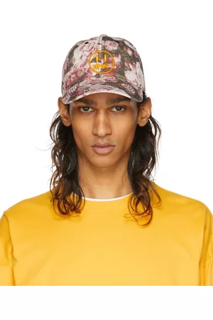 Drew House SSENSE Exclusive Pink & Khaki Painted Mascot Cap