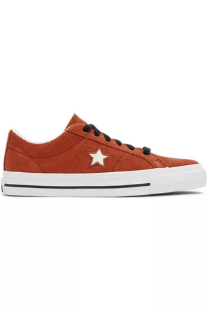 Converse Men High Top Sneakers - Orange Suede One Star Pro Sneakers