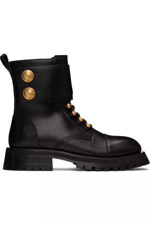 Balmain Women Boots - Black Ranger Army Boots