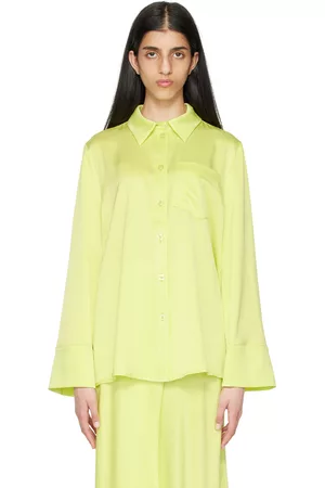 STINE GOYA Women Sleeveless Shirts - Green Summer Shirt