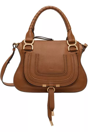 Chloé Tan Small Marcie Shoulder Bag
