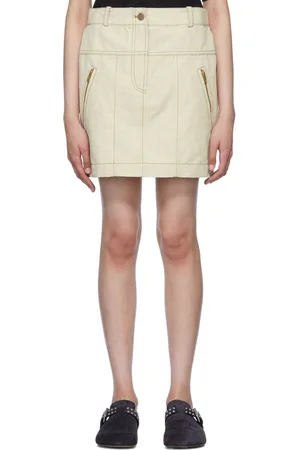 3.1 Phillip Lim Off- Denim Miniskirt