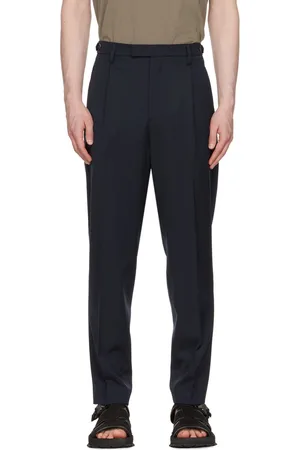 BARENA Navy Masco Novento Trousers