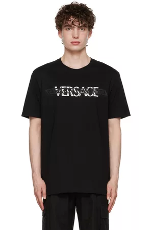 VERSACE Men T-shirts - Black Greca T-Shirt