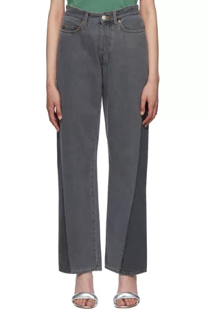 Won Hundred Women Boyfriend Jeans - Gray Baggy Jeans