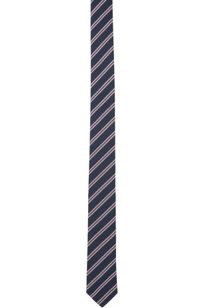 Thom Browne Navy Stripe Tie