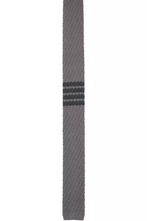 Thom Browne Gray 4-Bar Tie