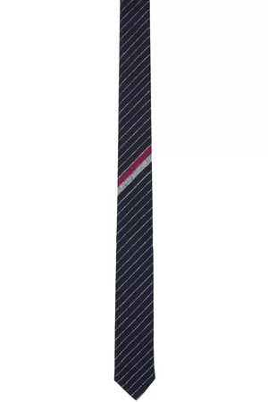 Thom Browne Navy Stripe Tie