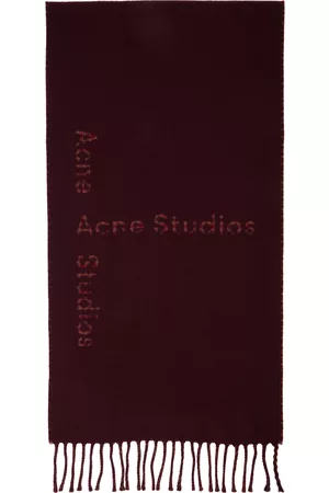 Acne Studios Burgundy Vasto Scarf