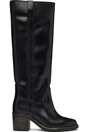 90mm Lomero Leather Tall Boots