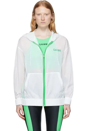 Ganni Women Sweatshirts - SSENSE Exclusive Recycled Nylon Sport Hoodie