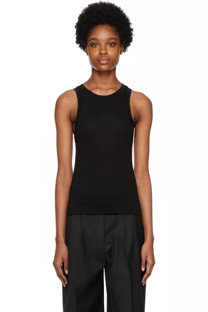 Dagmar Women Tank Tops - Black Camelia Tank Top