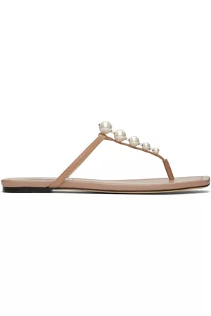 Jimmy Choo Women Sandals - Pink Alaina Flat Sandals
