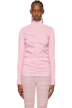 Pink clearance cotton turtleneck