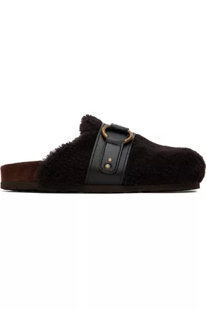 See by Chloé Women Sandals - Brown Gema Shearling Mules