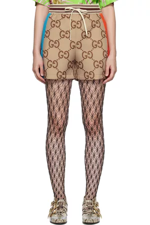 Gucci Intarsia Tights - Brown  Brown stockings outfit, Patterned
